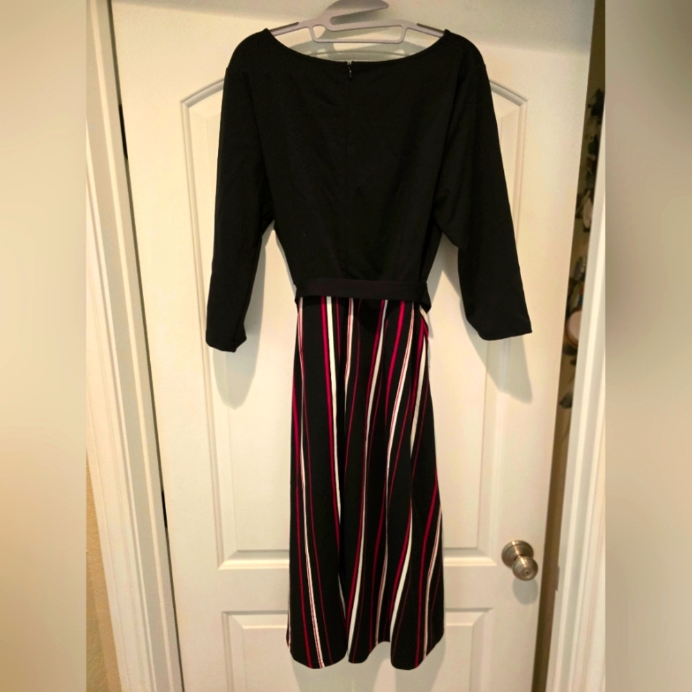 VF Show Business Causal Midi Dress.